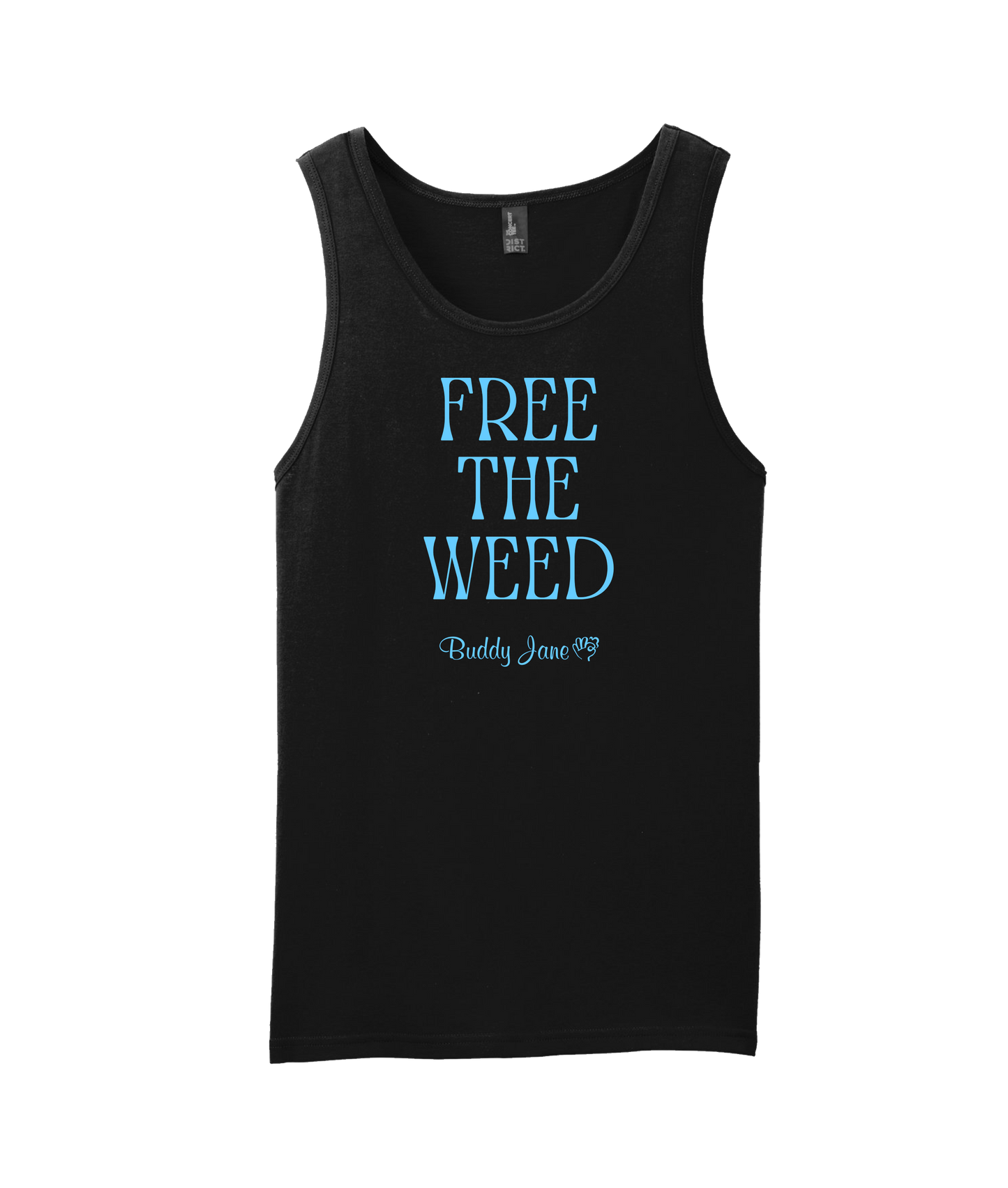 V-BUDTOP - FREE THE WEED - Black Tank Top