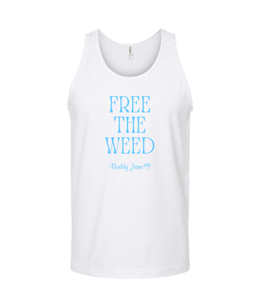 Buddy Jane - FREE THE WEED - White Tank Top