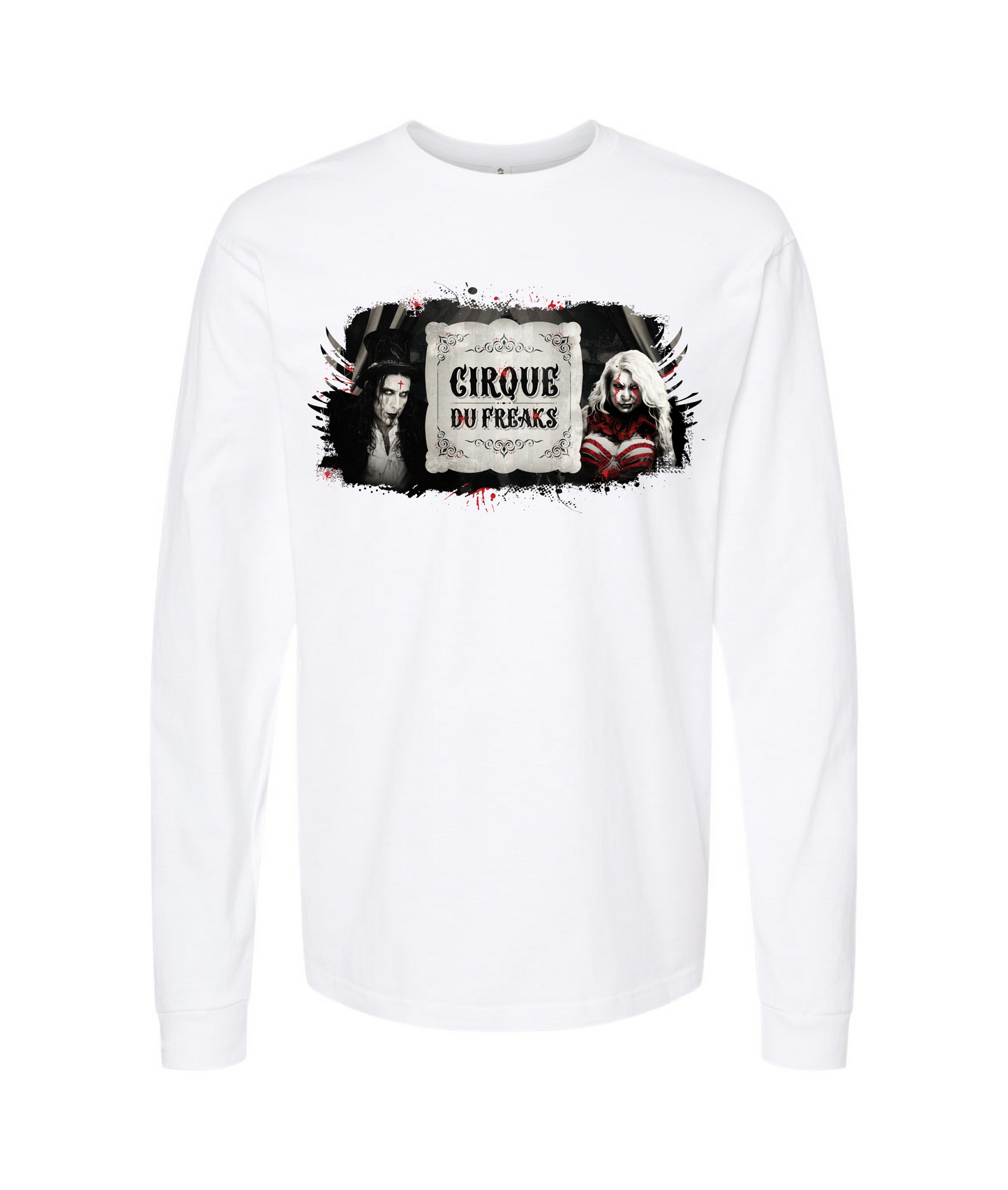 Cirque Du Freaks - CDF - White Long Sleeve T