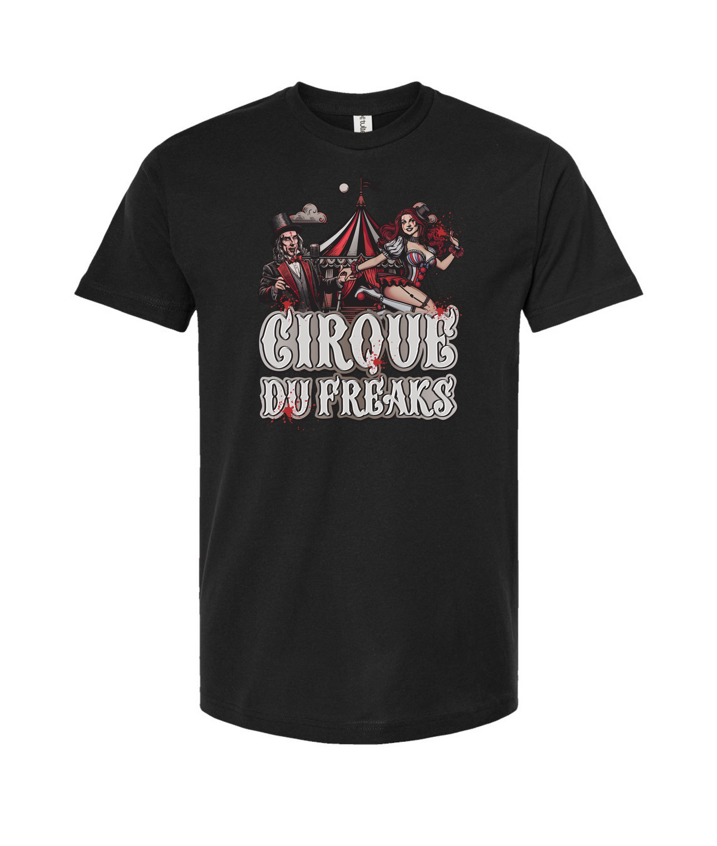 Cirque Du Freaks - Cirque Du Freak Cartoon Character - Black T Shirt