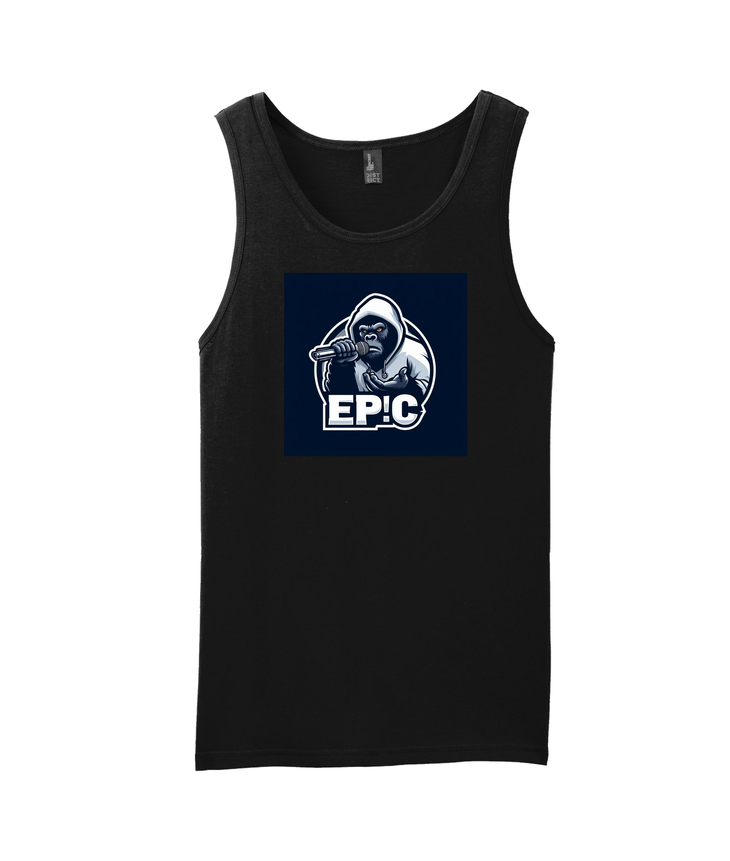 PovCiti Apparel - Ep!c Gorilla Logo - Black Tank Top