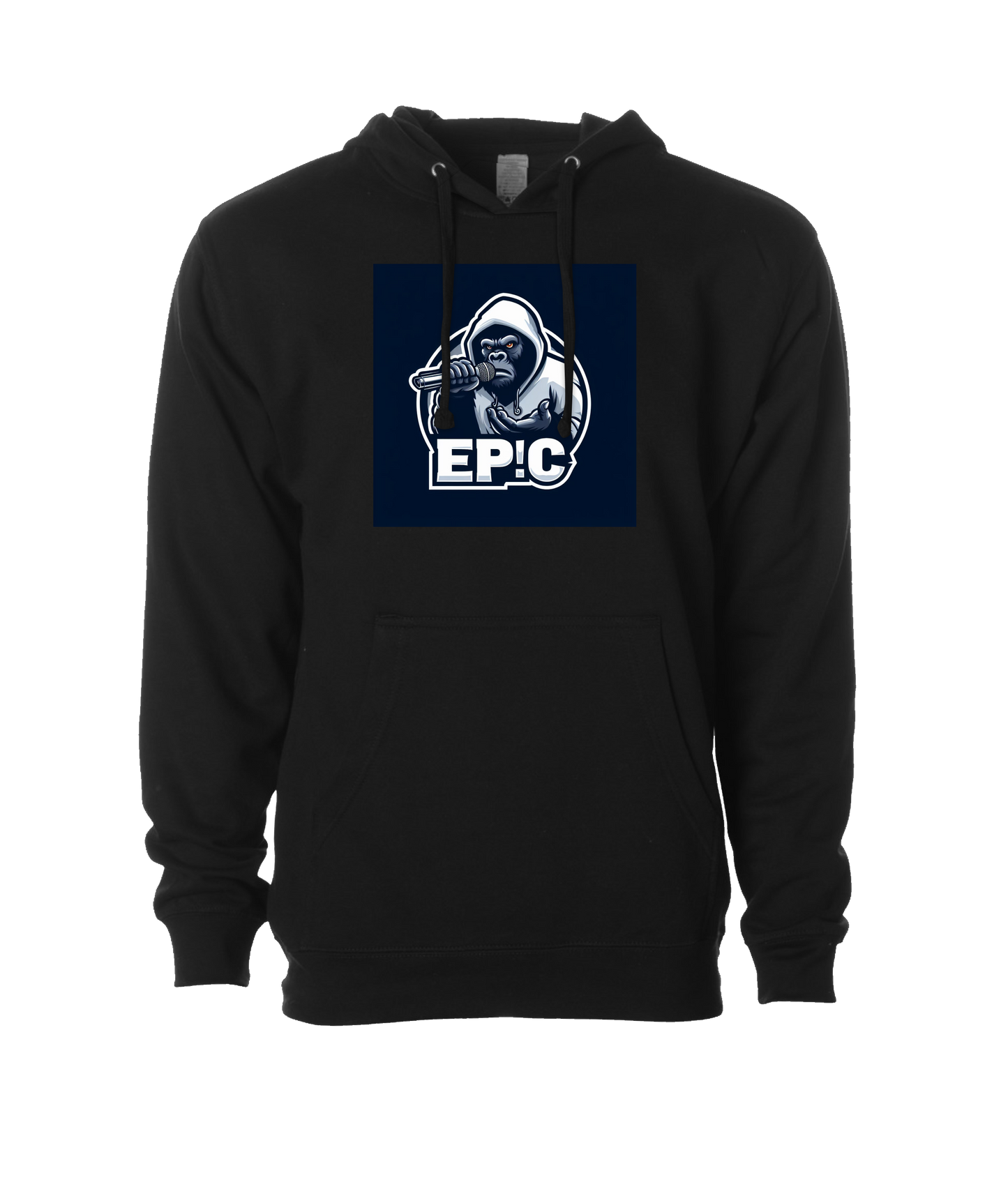 PovCiti Apparel - Ep!c Gorilla Logo - Black Hoodie