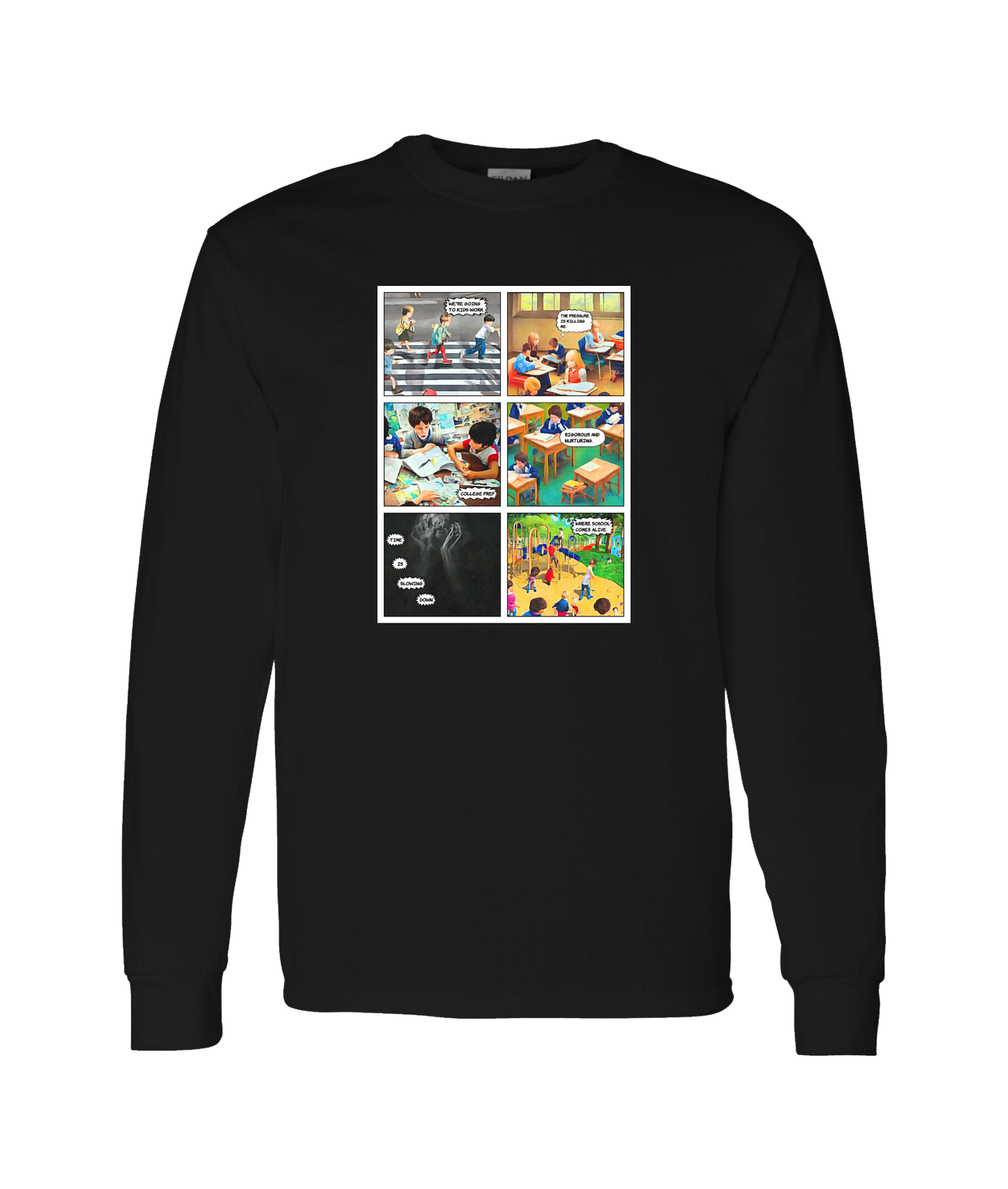 Frank Question Mark Productions - Frank Piccolella's Story Covers - Black Long Sleeve T