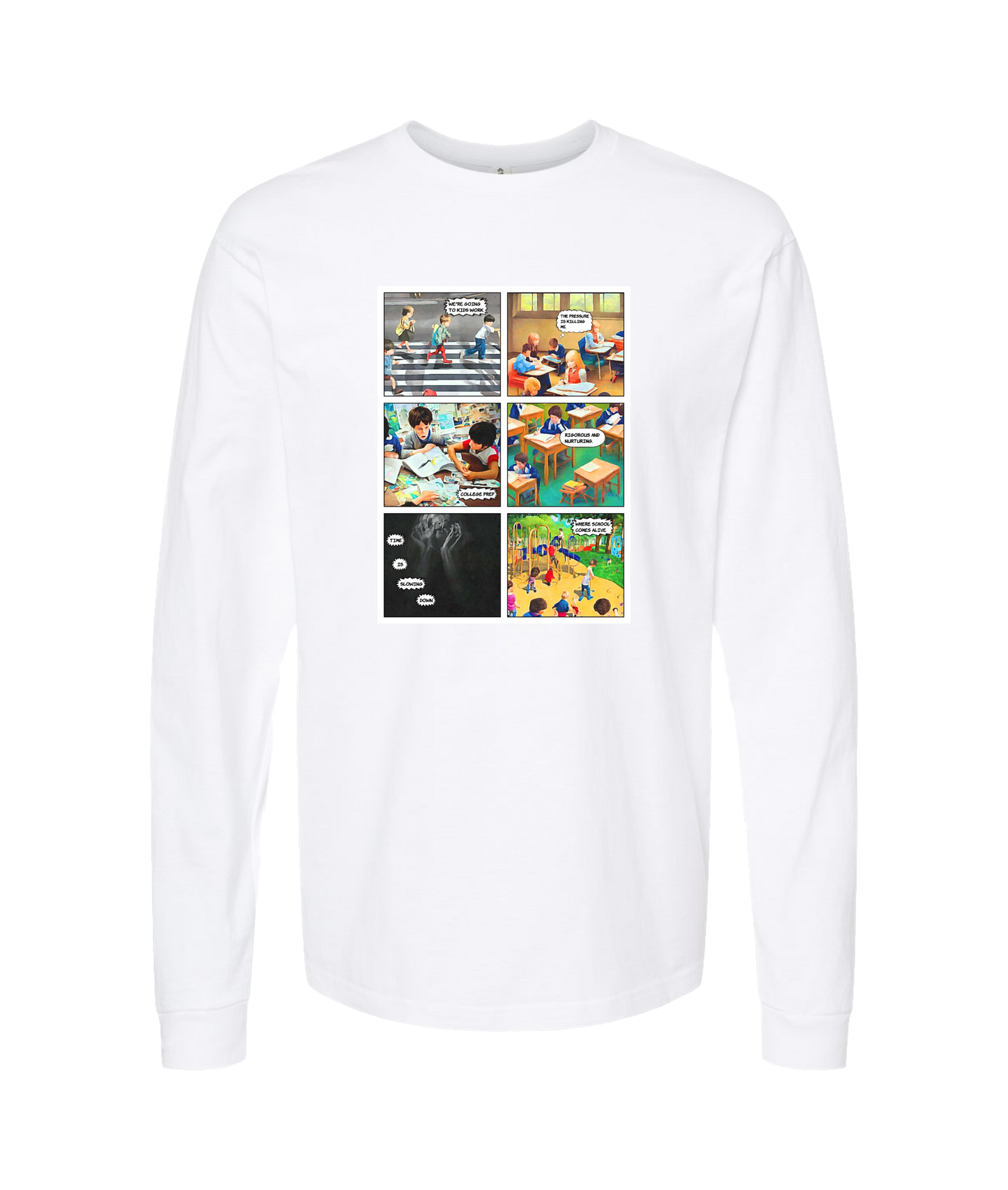 Frank Question Mark Productions - Frank Piccolella's Story Covers - White Long Sleeve T