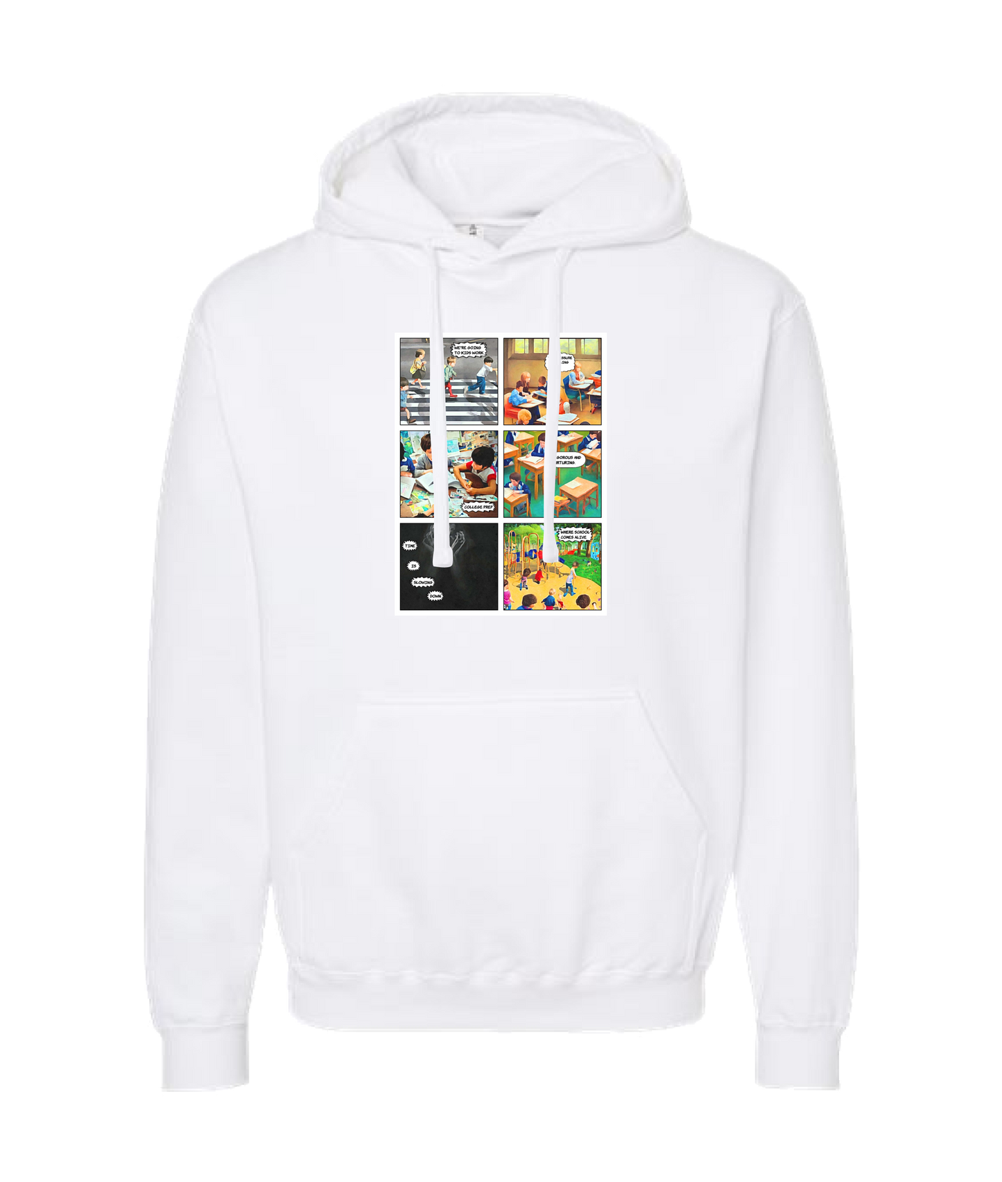 Frank Question Mark Productions - Frank Piccolella's Story Covers - White Hoodie