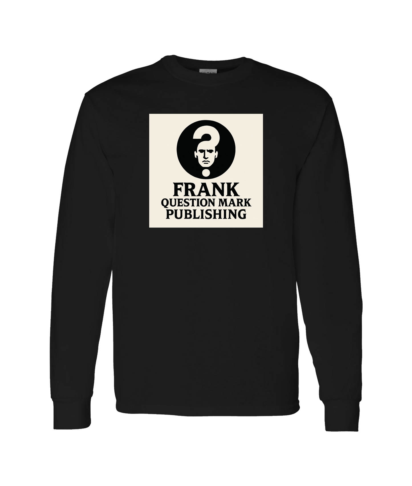 Frank Question Mark Productions - QUESTION MAN - Black Long Sleeve T