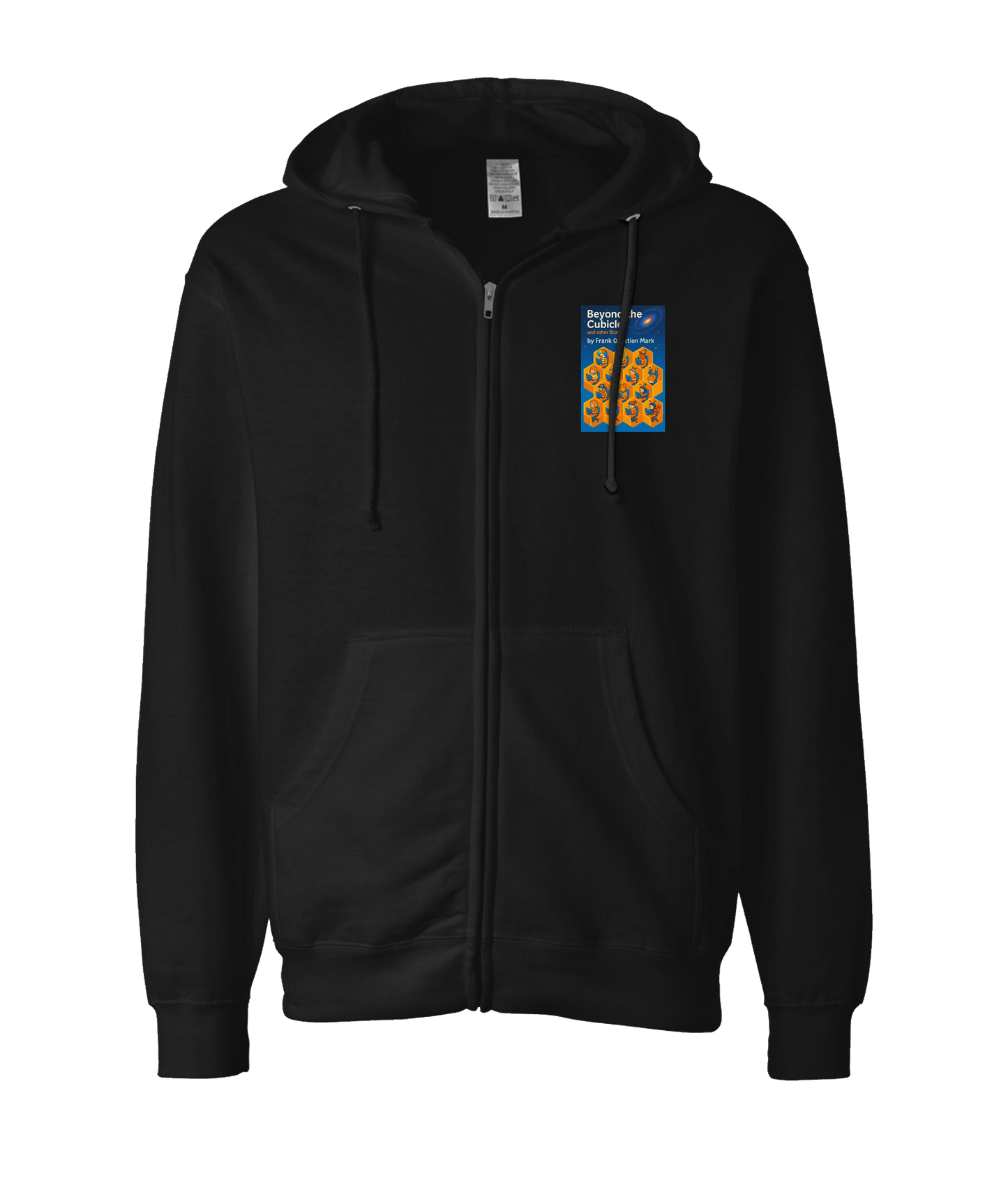 Frank Question Mark Productions - BEYOND THE CUBICLE - Black Zip Up Hoodie