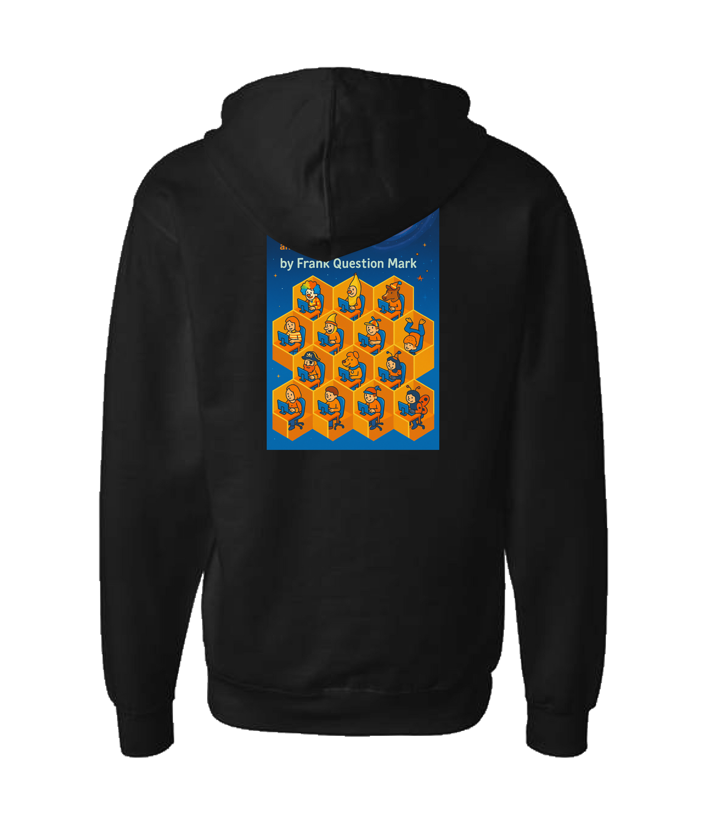 Frank Question Mark Productions - BEYOND THE CUBICLE - Black Zip Up Hoodie