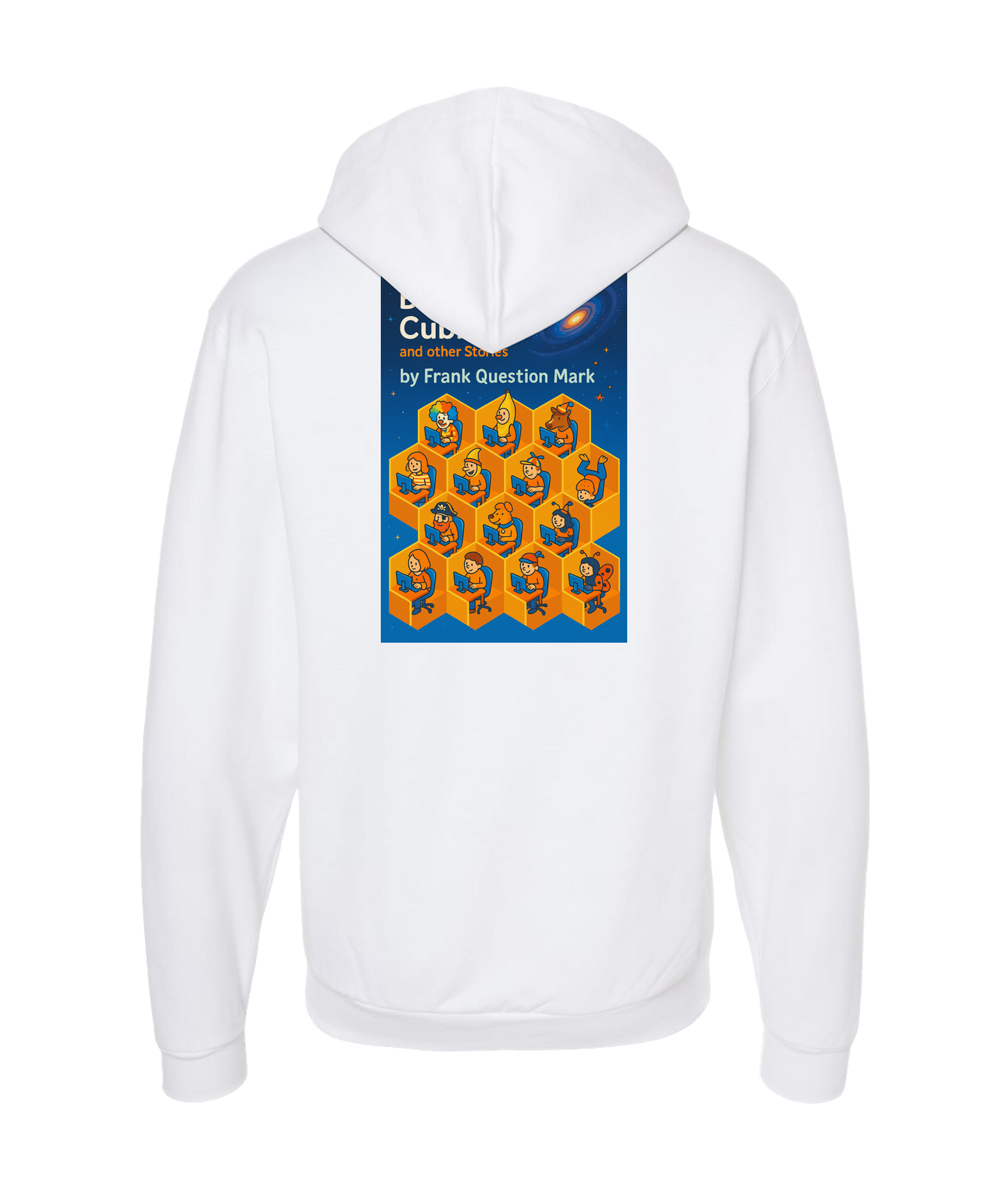 Frank Question Mark Productions - BEYOND THE CUBICLE - White Zip Up Hoodie