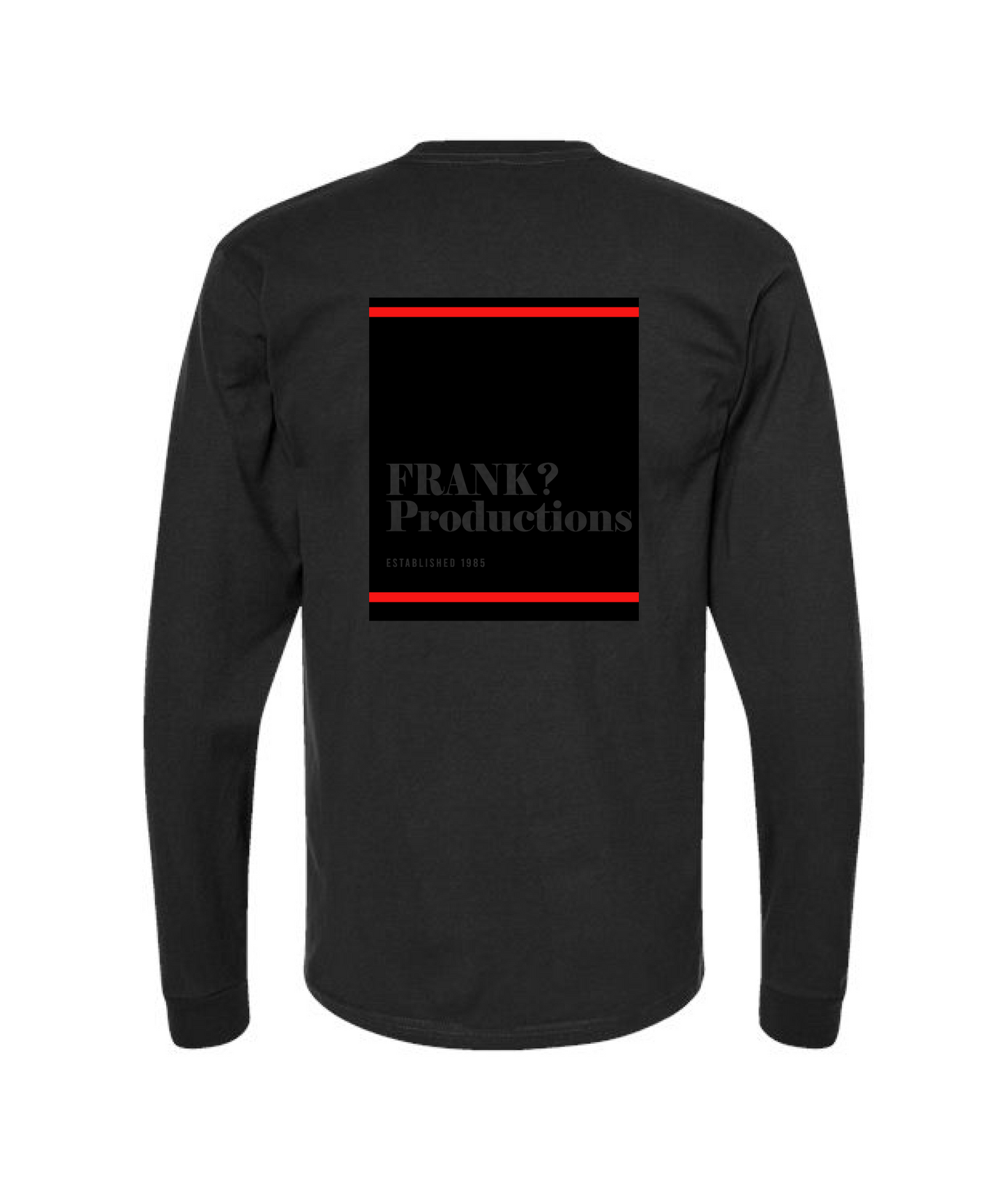 Frank Question Mark Productions - Frank Question Mark and Twins - Black Long Sleeve T