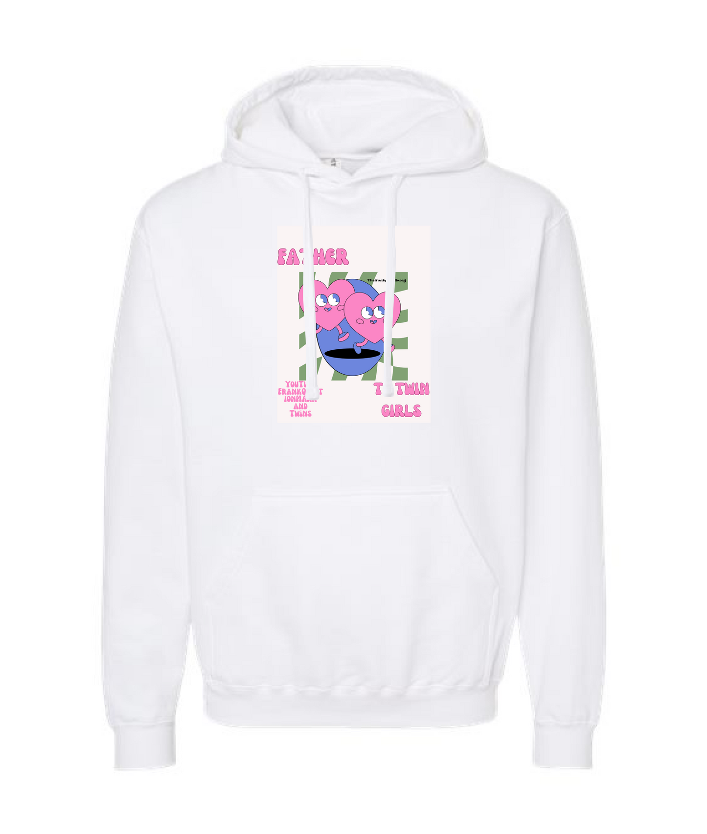 FRANK? Piccolella - Frank Question Mark and Twins - White Hoodie