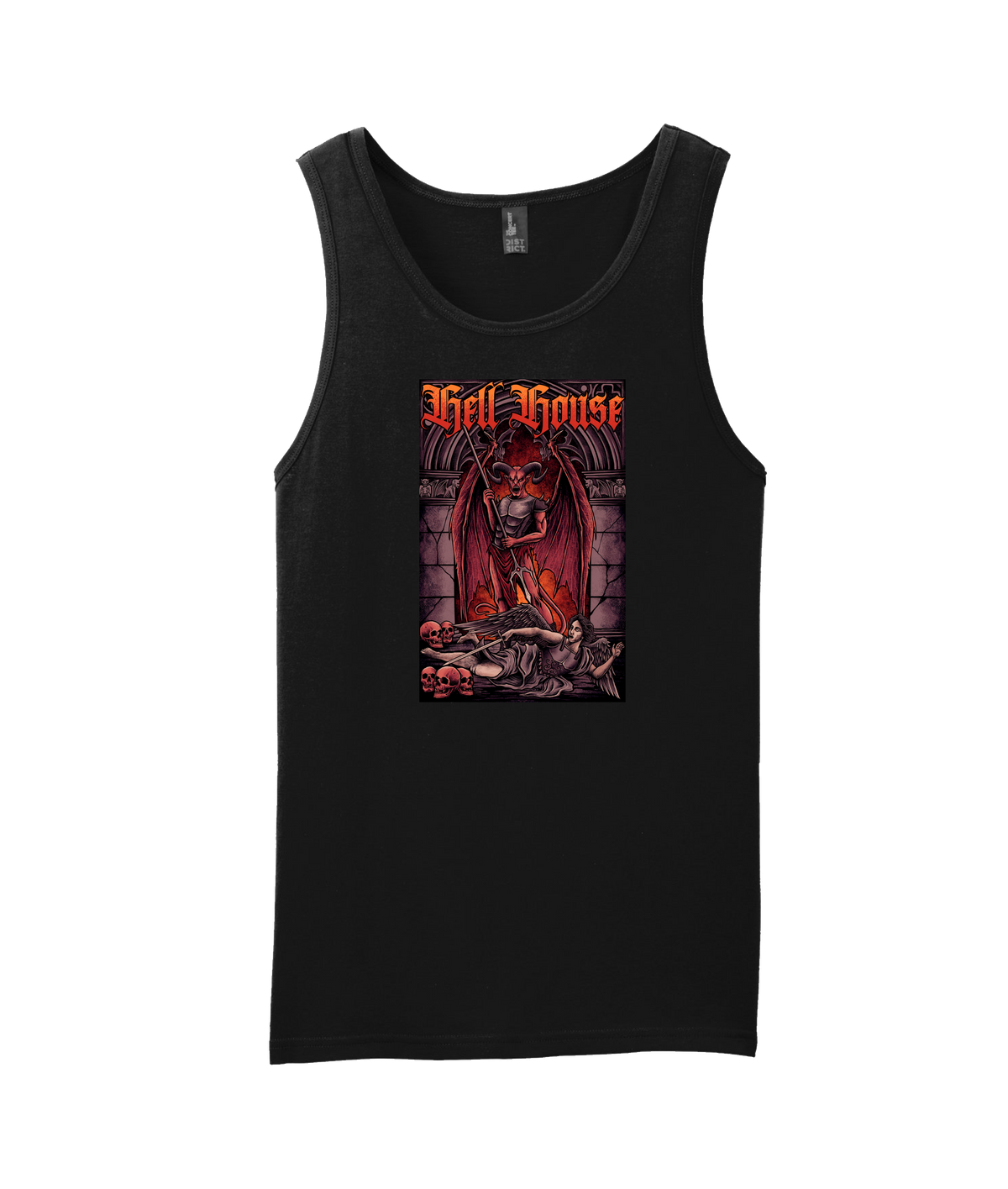 V-HELLTOP - Devil VS Michael - Black Tank Top