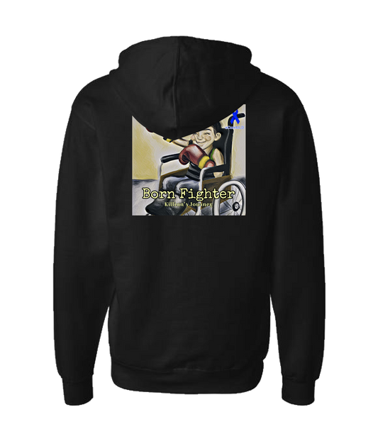 Killian's Journey - Born Fighter - Black Zip Up Hoodie