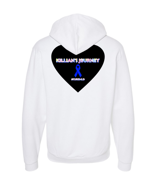 Killian's Journey - MLD Ribbon - White Zip Up Hoodie