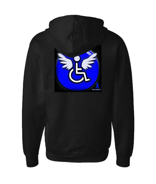 Killian's Journey - Handicapped Angel - Black Zip Up Hoodie