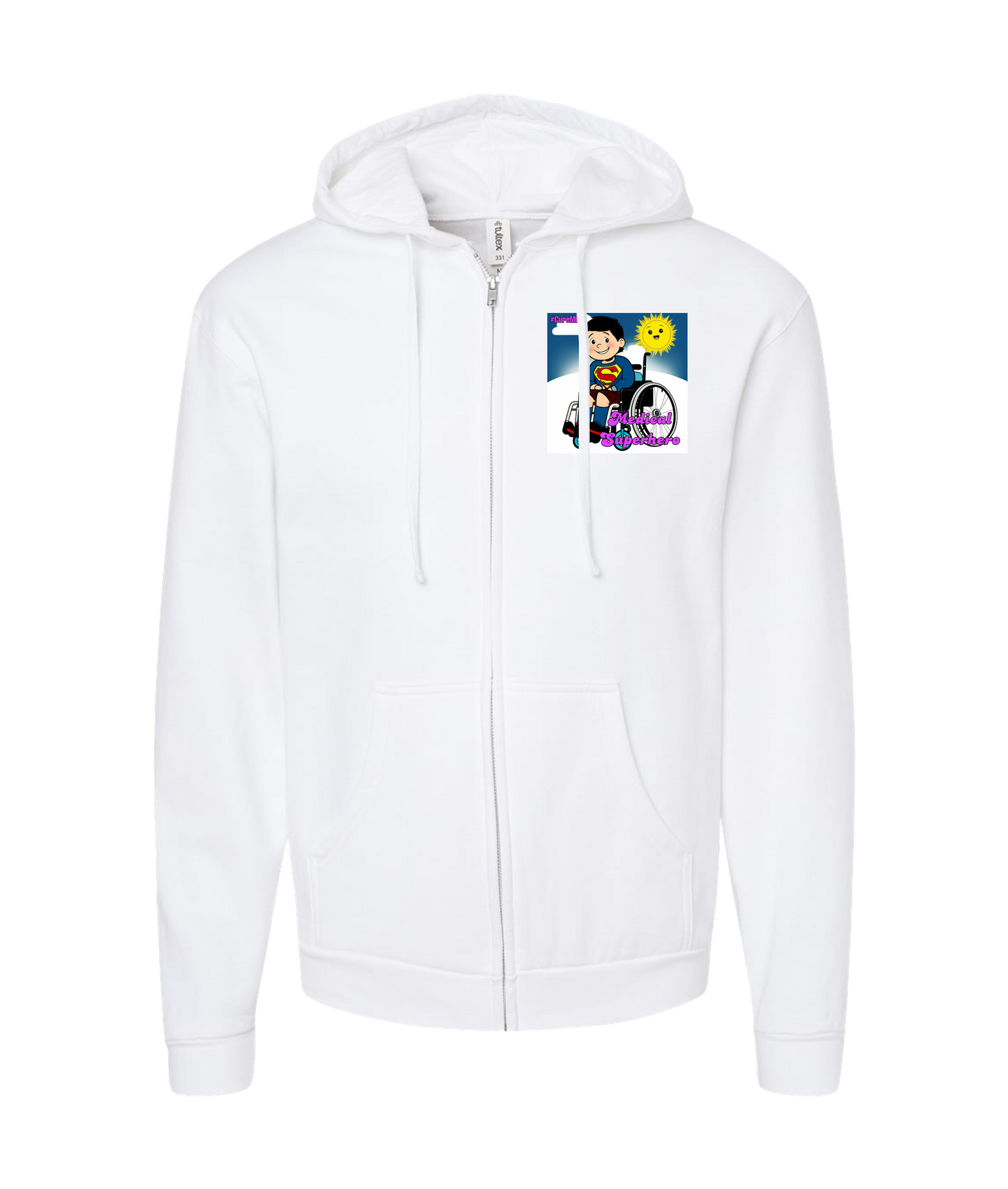 Killian's Journey - Medical Superhero - White Zip Up Hoodie