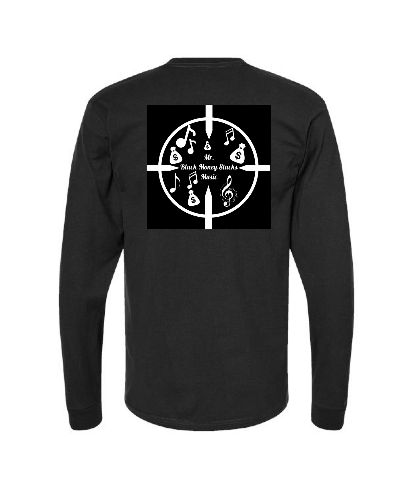 MR.BLACK MONEY STACKS EMPIRE - BMSSTS - Black Long Sleeve T