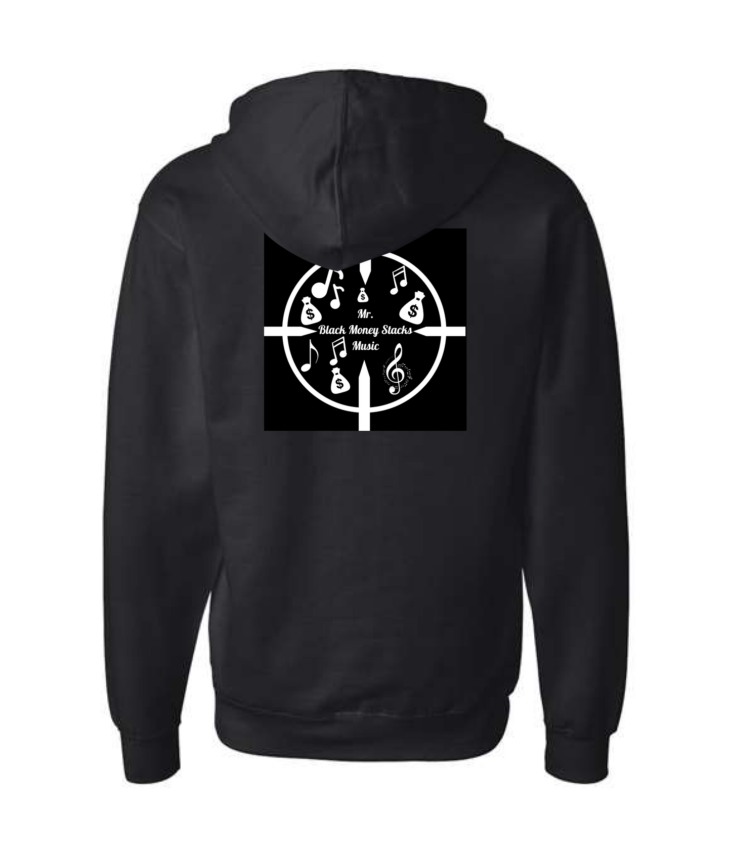 MR.BLACK MONEY STACKS EMPIRE - BMSSTS - Black Zip Up Hoodie
