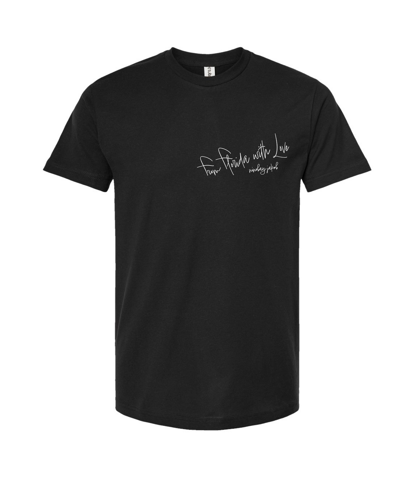 Ninebay Jakub - From Florida with Love - Black T Shirt