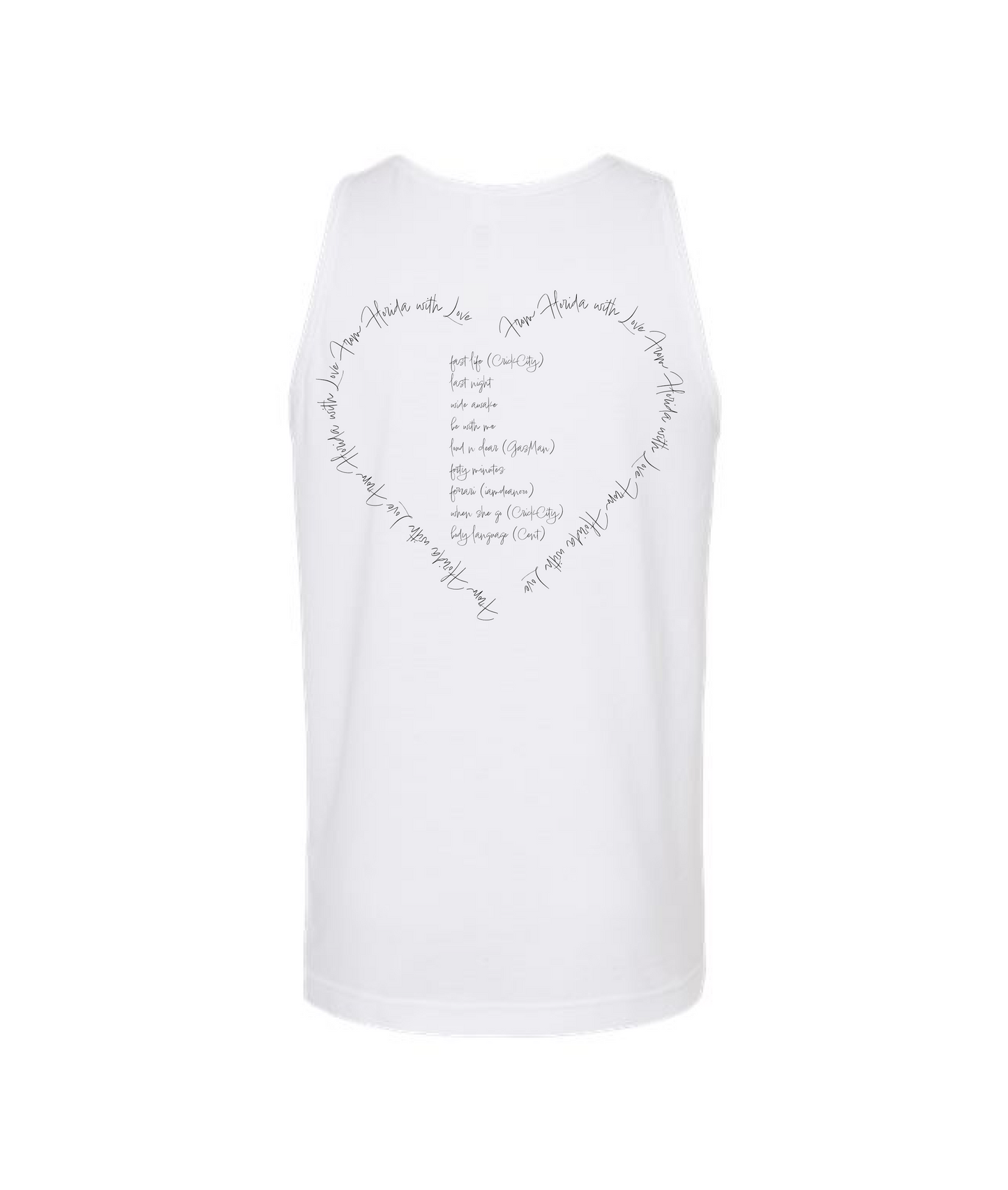 Ninebay Jakub - From Florida with Love - White Tank Top