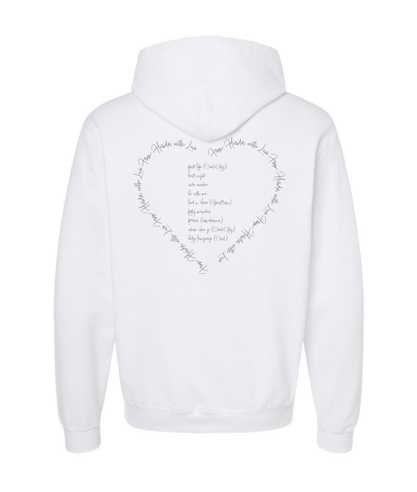 Ninebay Jakub - From Florida with Love - White Hoodie