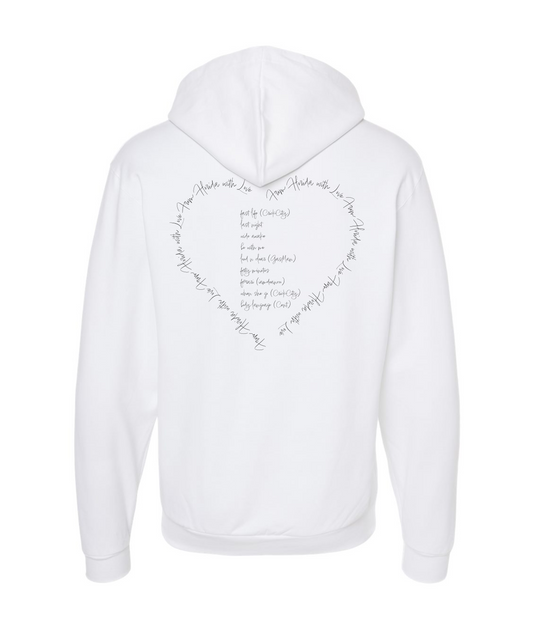 Ninebay Jakub - From Florida with Love - White Zip Up Hoodie