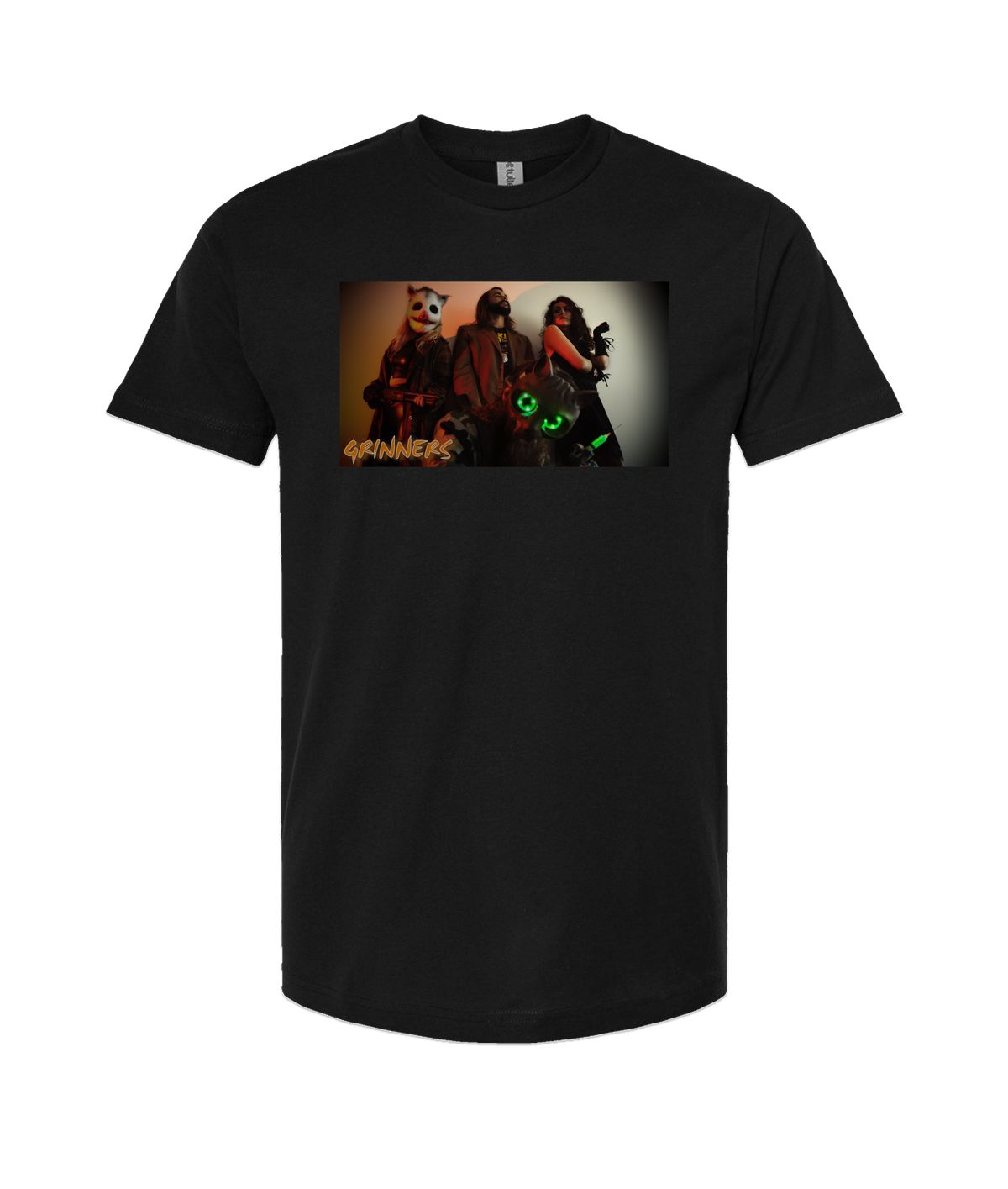 Refinery Films - GRINNERS GARB 01 - Black T-Shirt