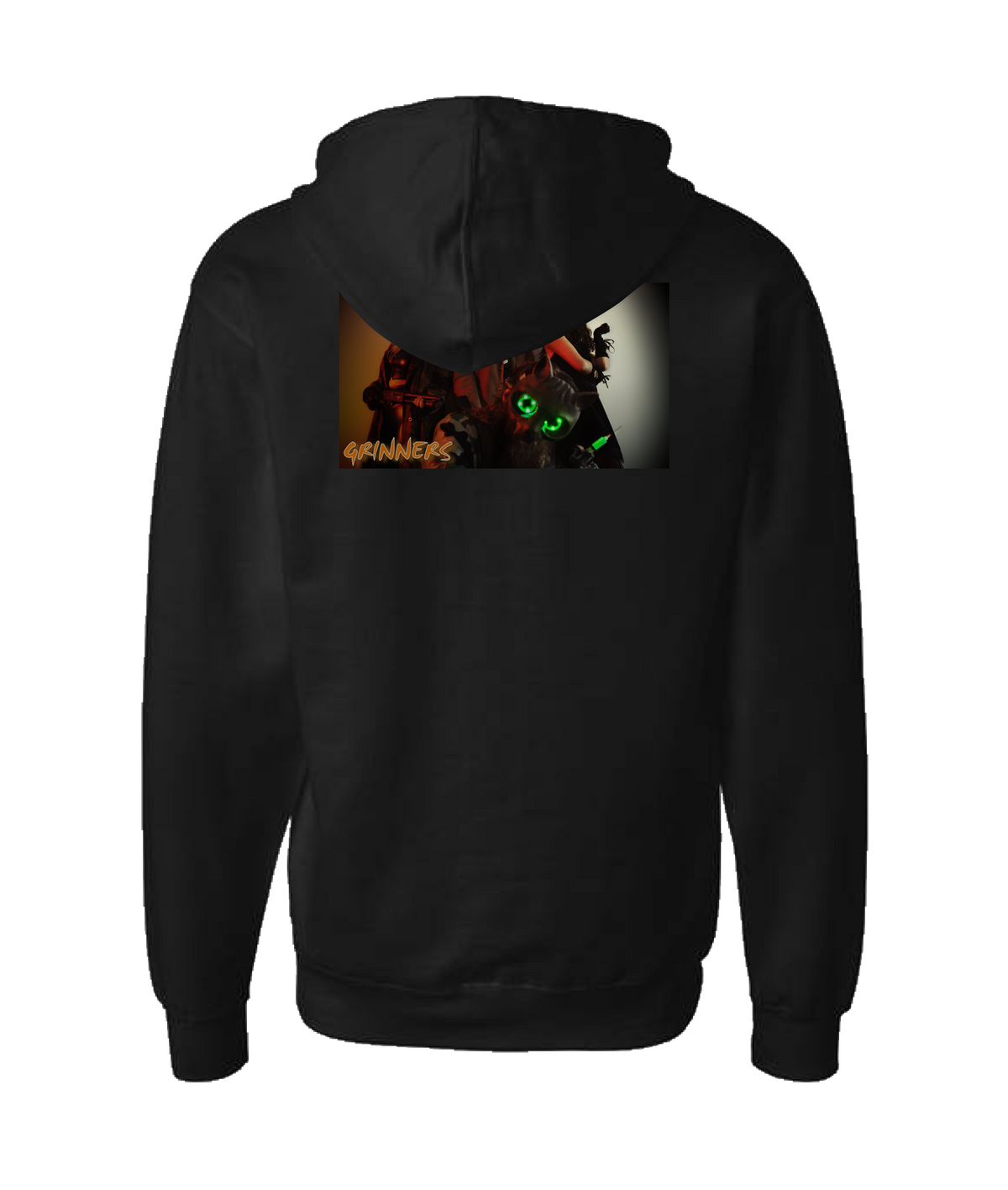 Refinery Films - GRINNERS GARB 01 - Black Zip Up Hoodie