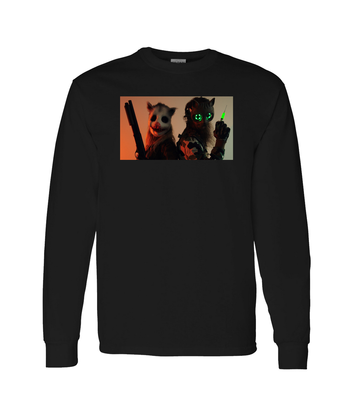 Refinery Films - GRINNERS GARB 01-1 - Black Long Sleeve T