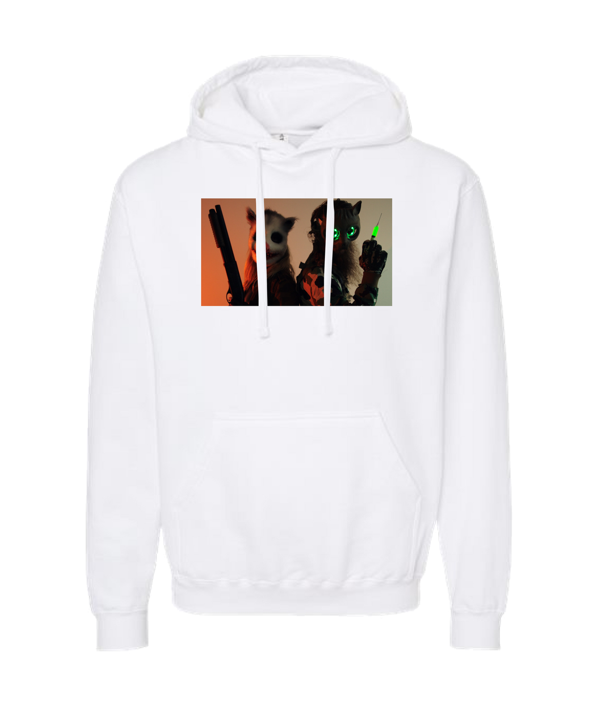Refinery Films - GRINNERS GARB 01-1 - White Hoodie