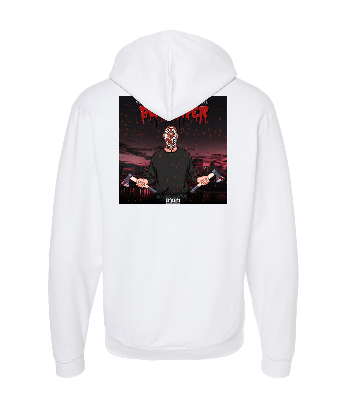 Seany Bravo - Punishment - White Zip Up Hoodie