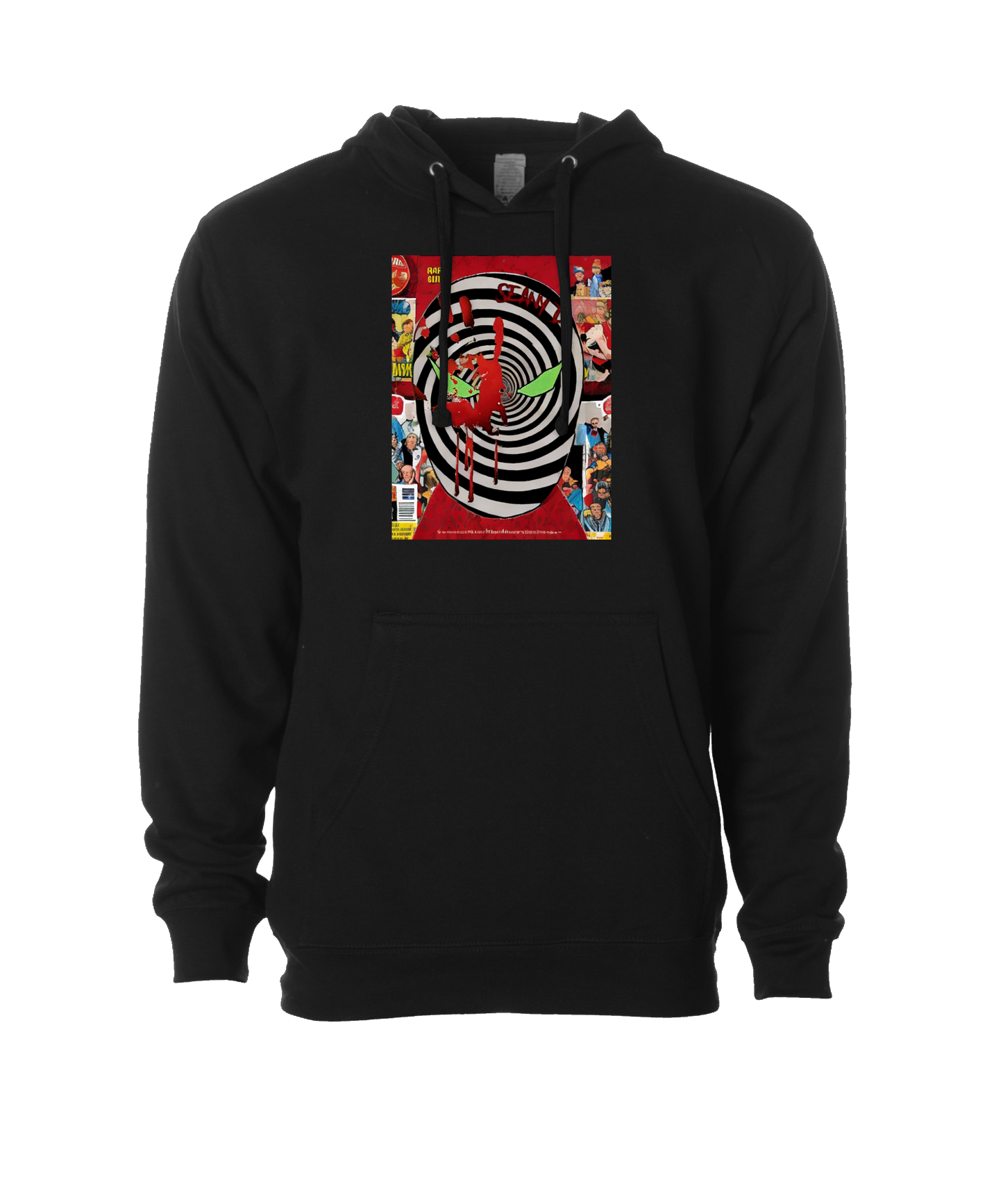 Seany Bravo - Red Hand - Black Hoodie