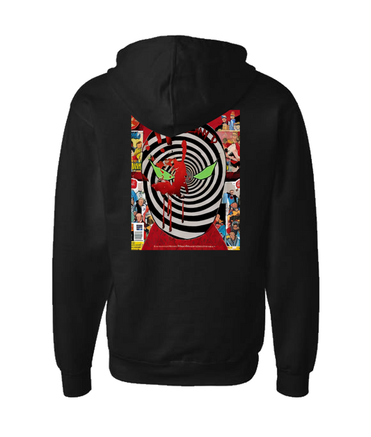 Seany Bravo - Red Hand - Black Zip Up Hoodie