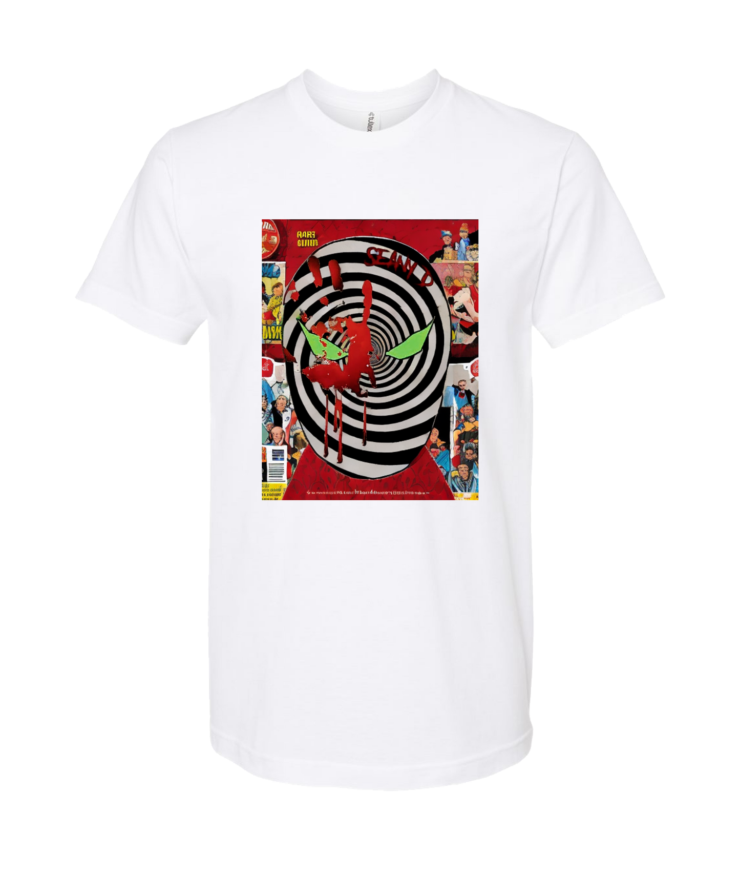 Seany Bravo - Red Hand - White T-Shirt