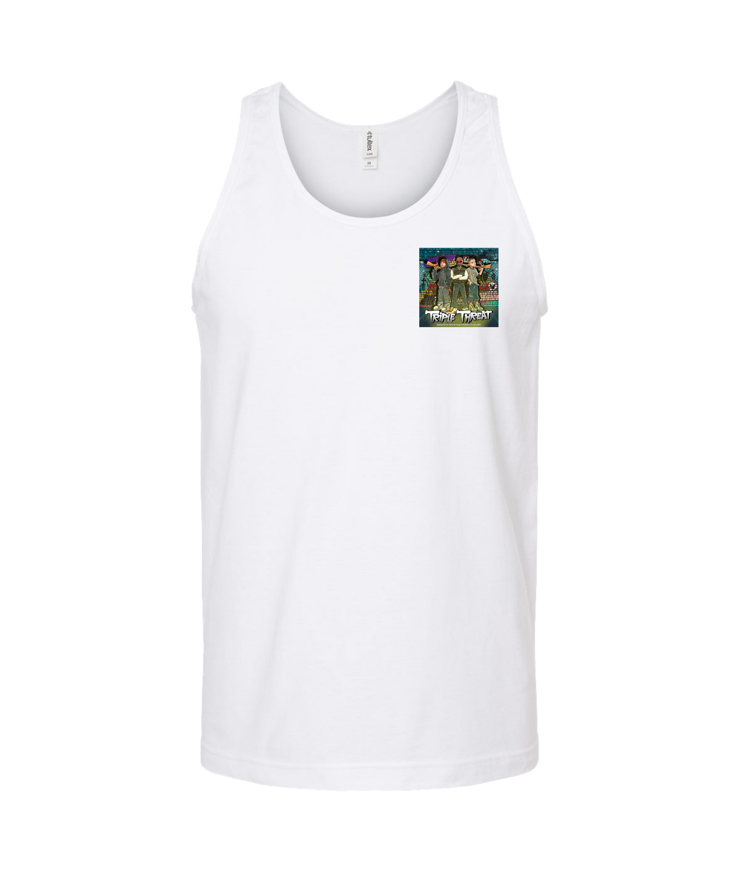 Seany Bravo - Triple Threat - White Tank Top