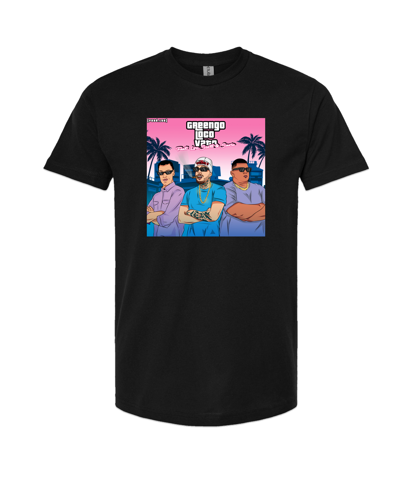 Seany Bravo - Greengo - Black T-Shirt