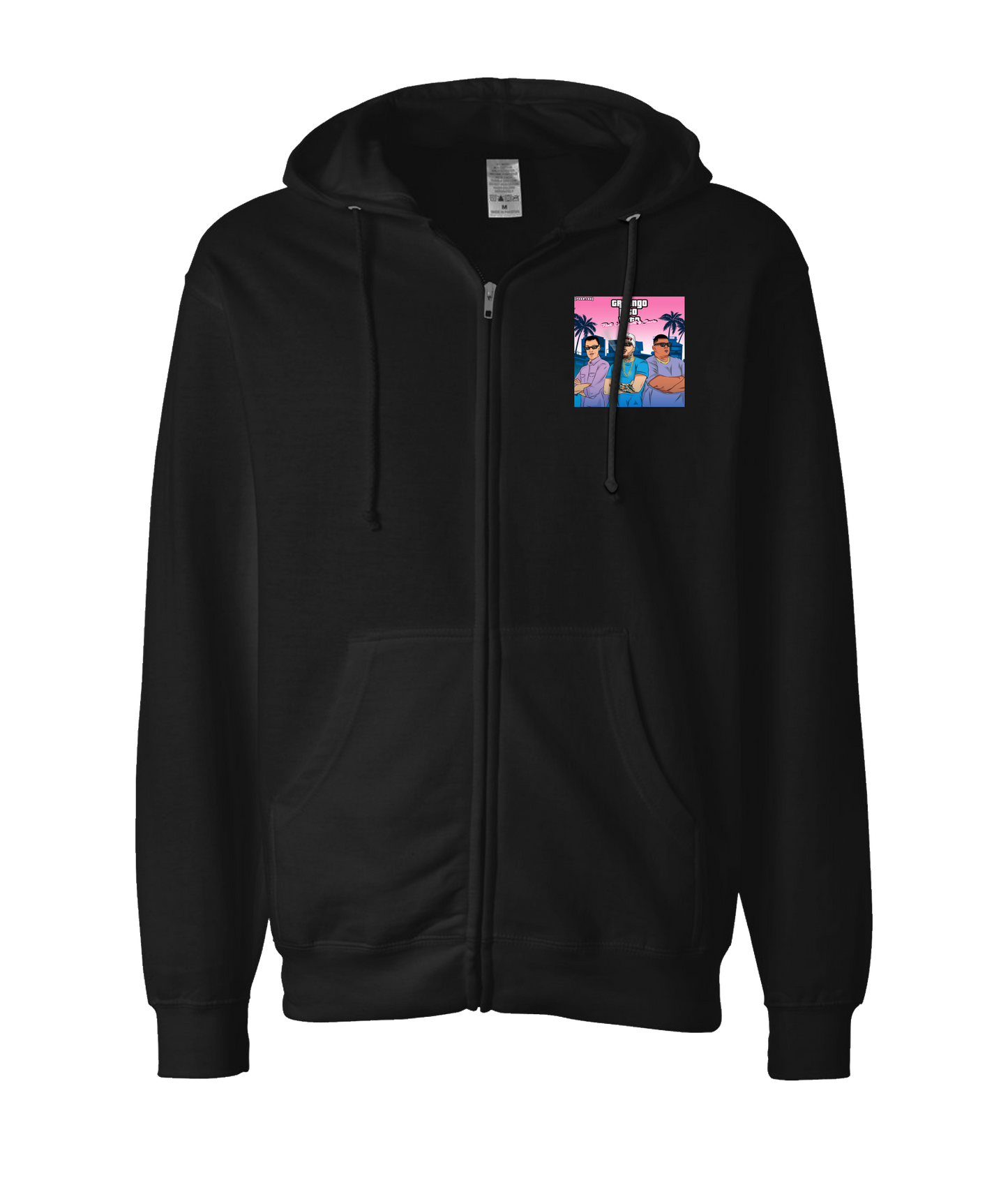 Seany Bravo - Greengo - Black Zip Up Hoodie