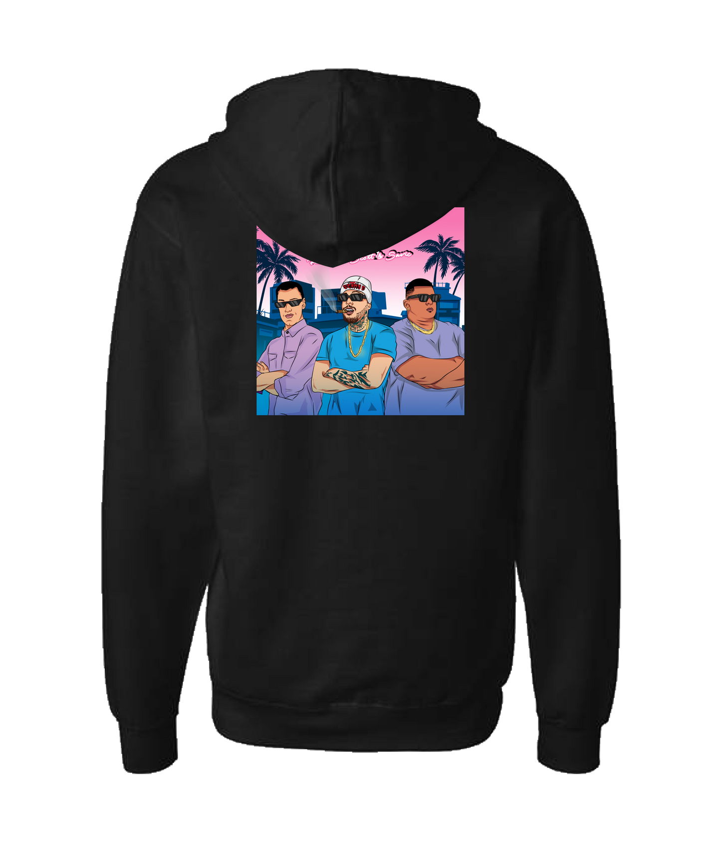 Seany Bravo - Greengo - Black Zip Up Hoodie
