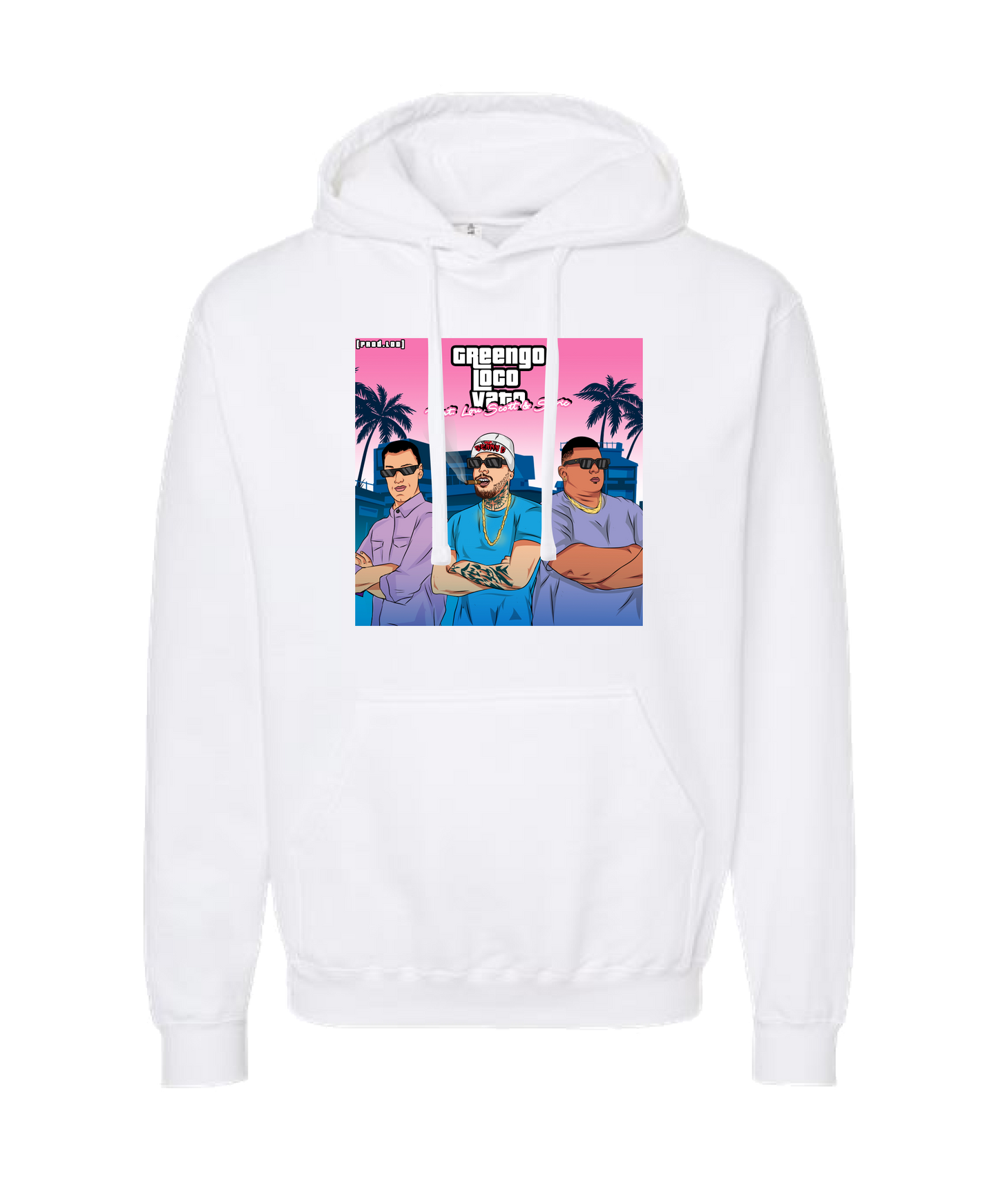 Seany Bravo - Greengo - White Hoodie