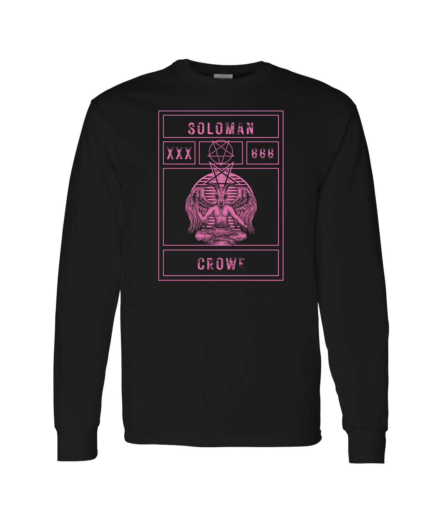 Soloman Crowe - XXX666 - Black Long Sleeve T