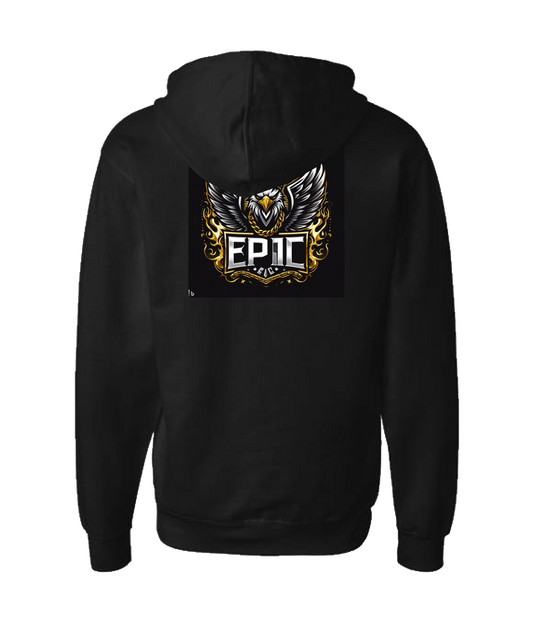 PovCiti Apparel - Ep!c Eagle Logo - Black Zip Up Hoodie