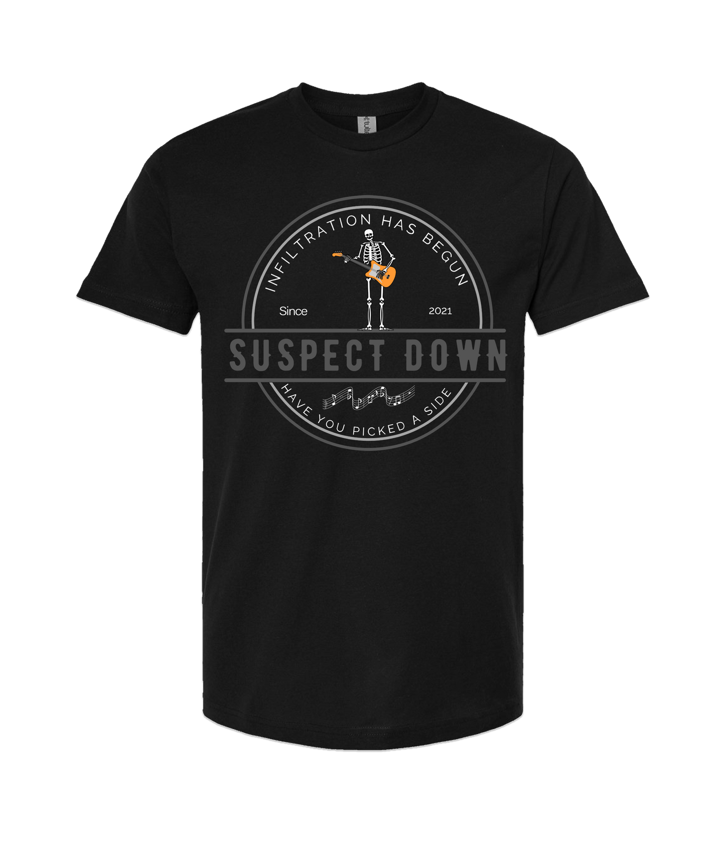 Suspect Down - INFILTRATION - Black T Shirt