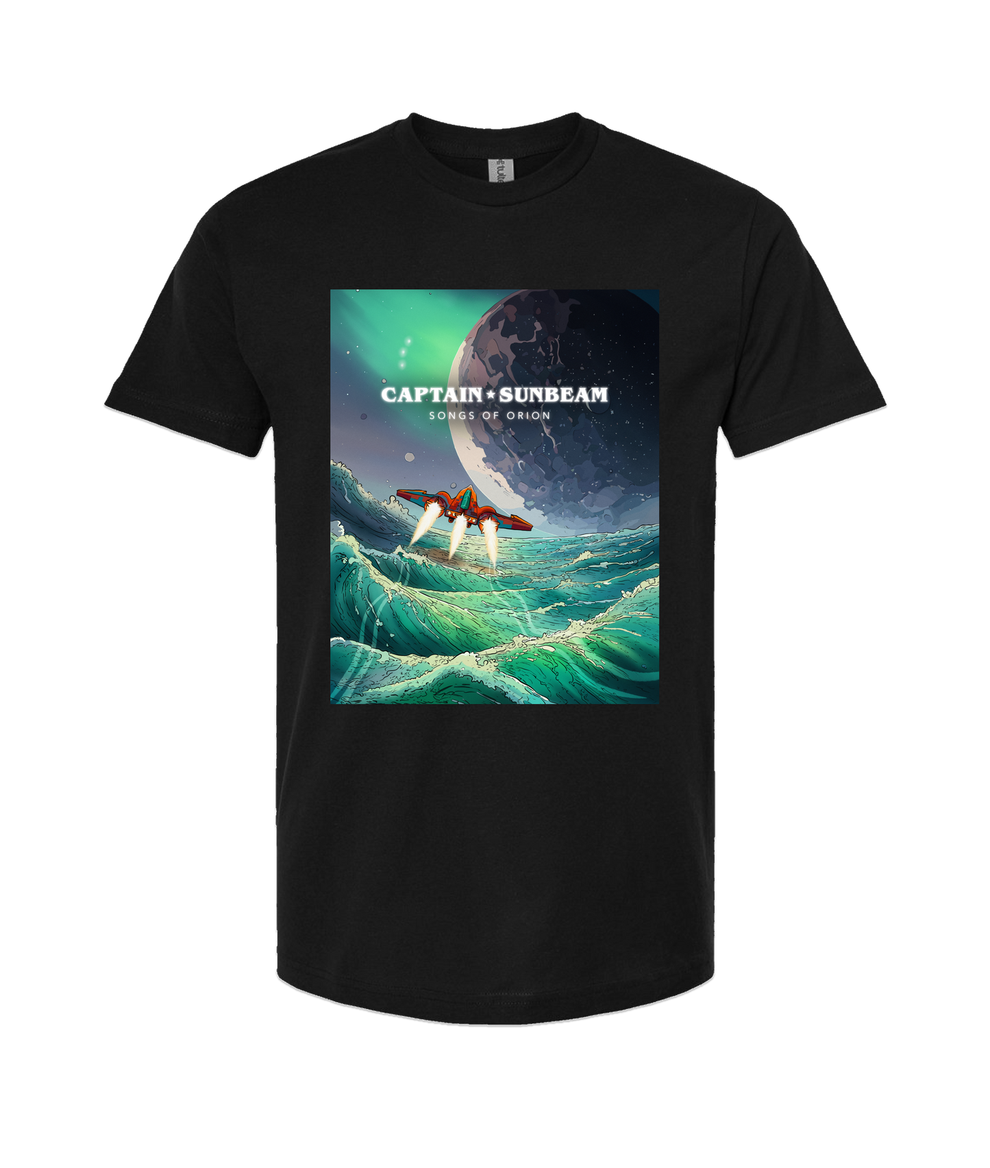Captain Sunbeam - Taz - Black T-Shirt