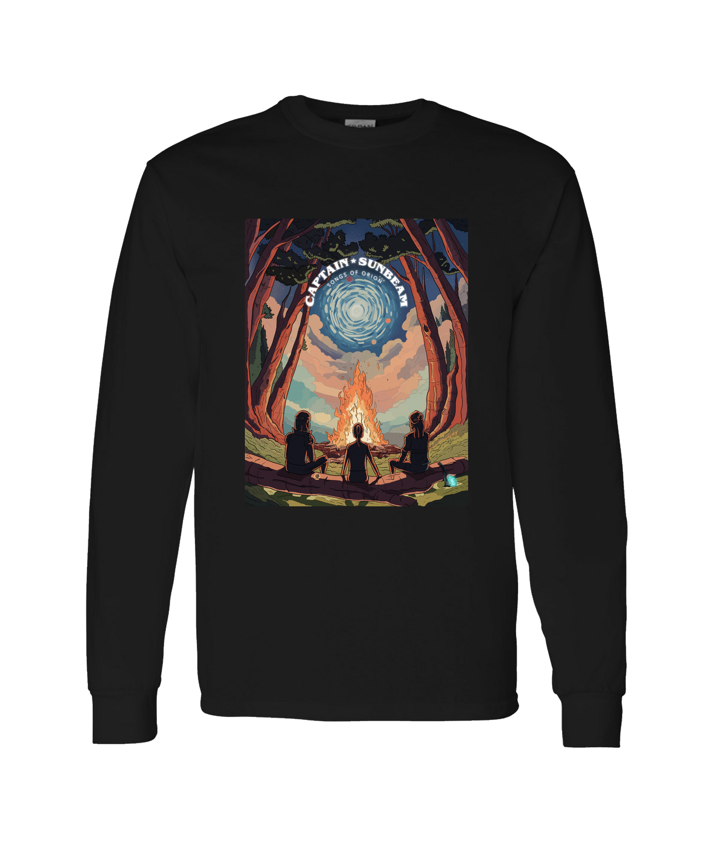 Captain Sunbeam - Tour - Black Long Sleeve T