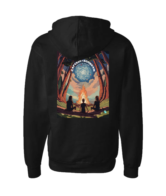 Captain Sunbeam - Tour - Black Zip Up Hoodie