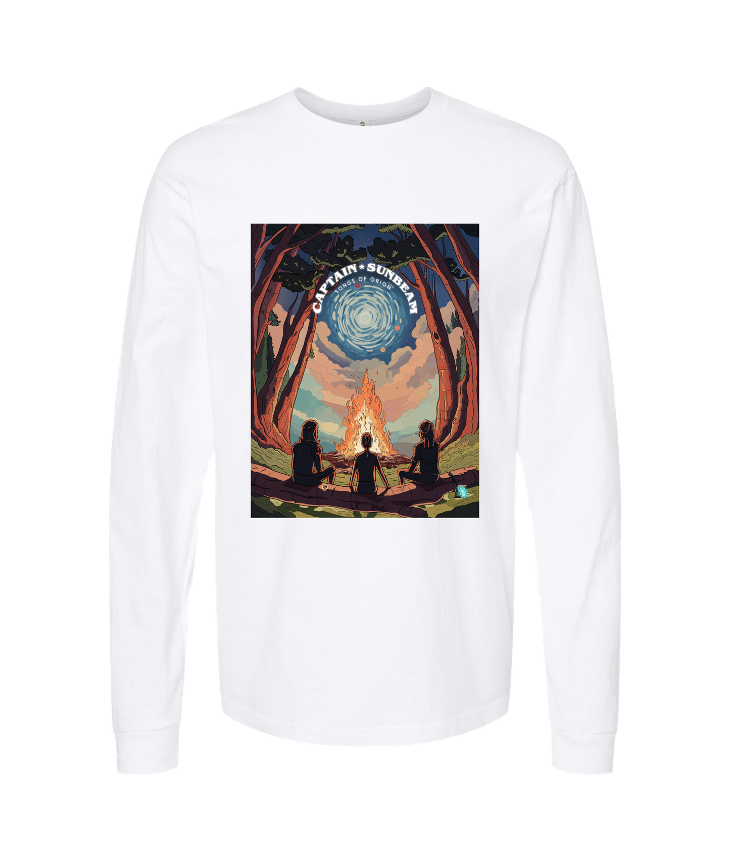 Captain Sunbeam - Tour - White Long Sleeve T
