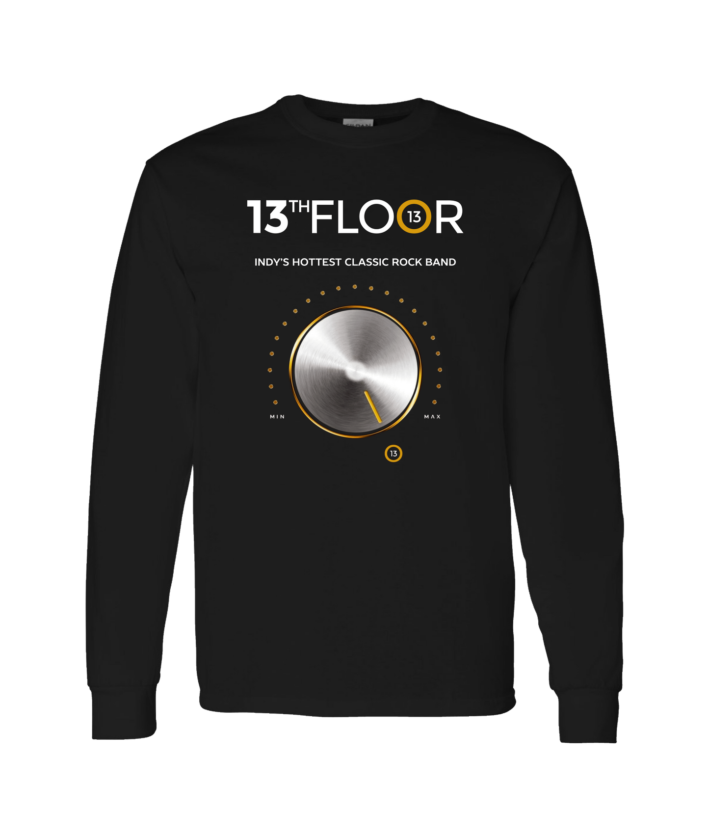 13th Floor Band Indy - Knob - Black Long Sleeve T