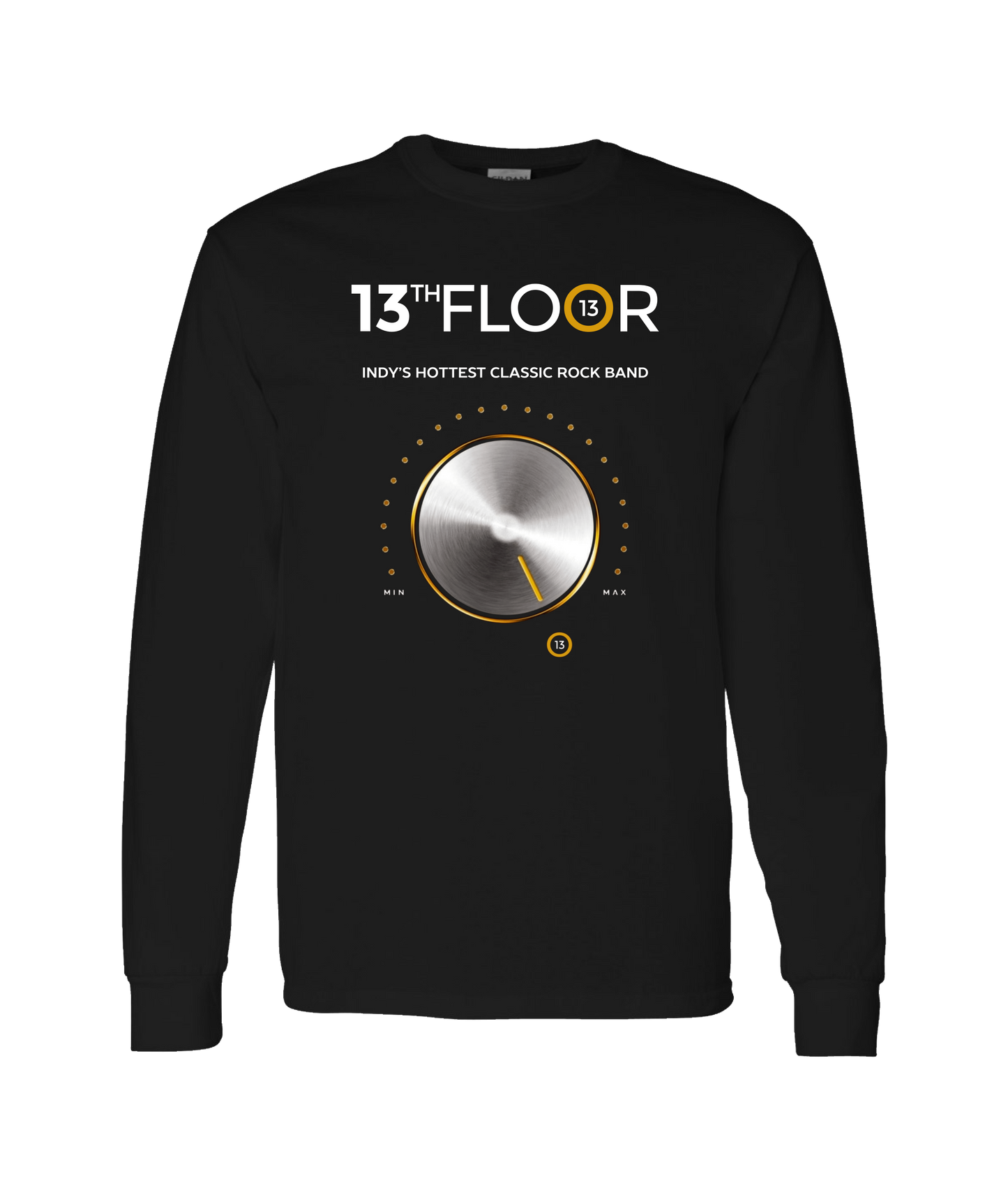 V-13 - DESIGN 2 - Black Long Sleeve T