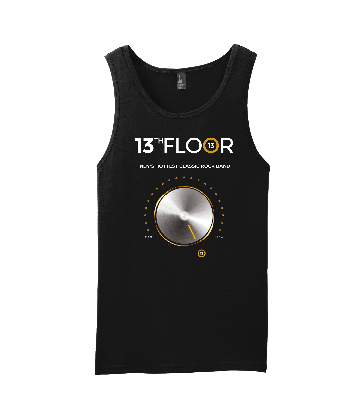 V-13 - DESIGN 2 - Black Tank Top