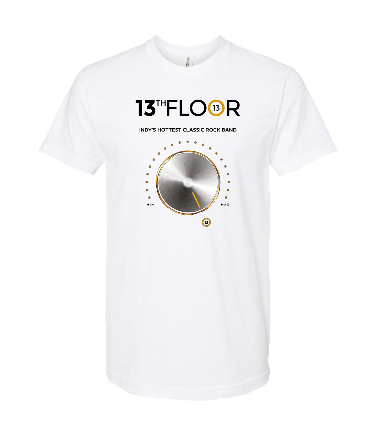 13th Floor Band Indy - Knob - White T Shirt